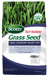 Scotts Turf Builder Grass Seed Heat-Tolerant Blue Mix for Tall Fescue Lawns for Heat, Drought & Disease Resistance, 20 lbs.